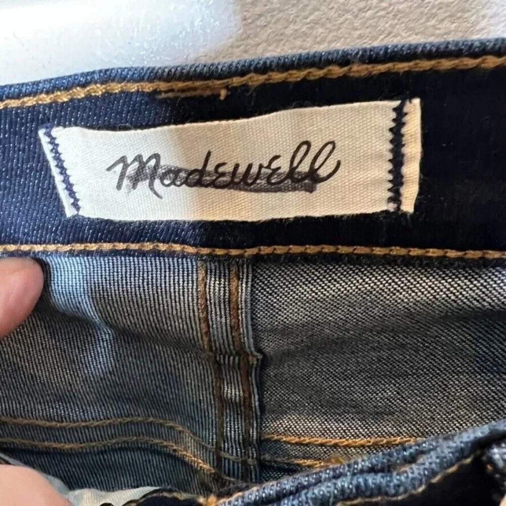 Madewell $138 Mid Rise Skinny Jeans Larkspur Wash Size 24 F8990 - Picture 7 of 9